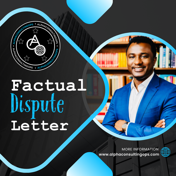 Factual Dispute Letter